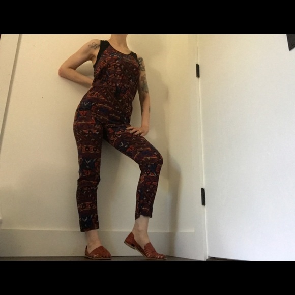 Forever 21 Art-deco Print Jumpsuit - Picture 7 of 12